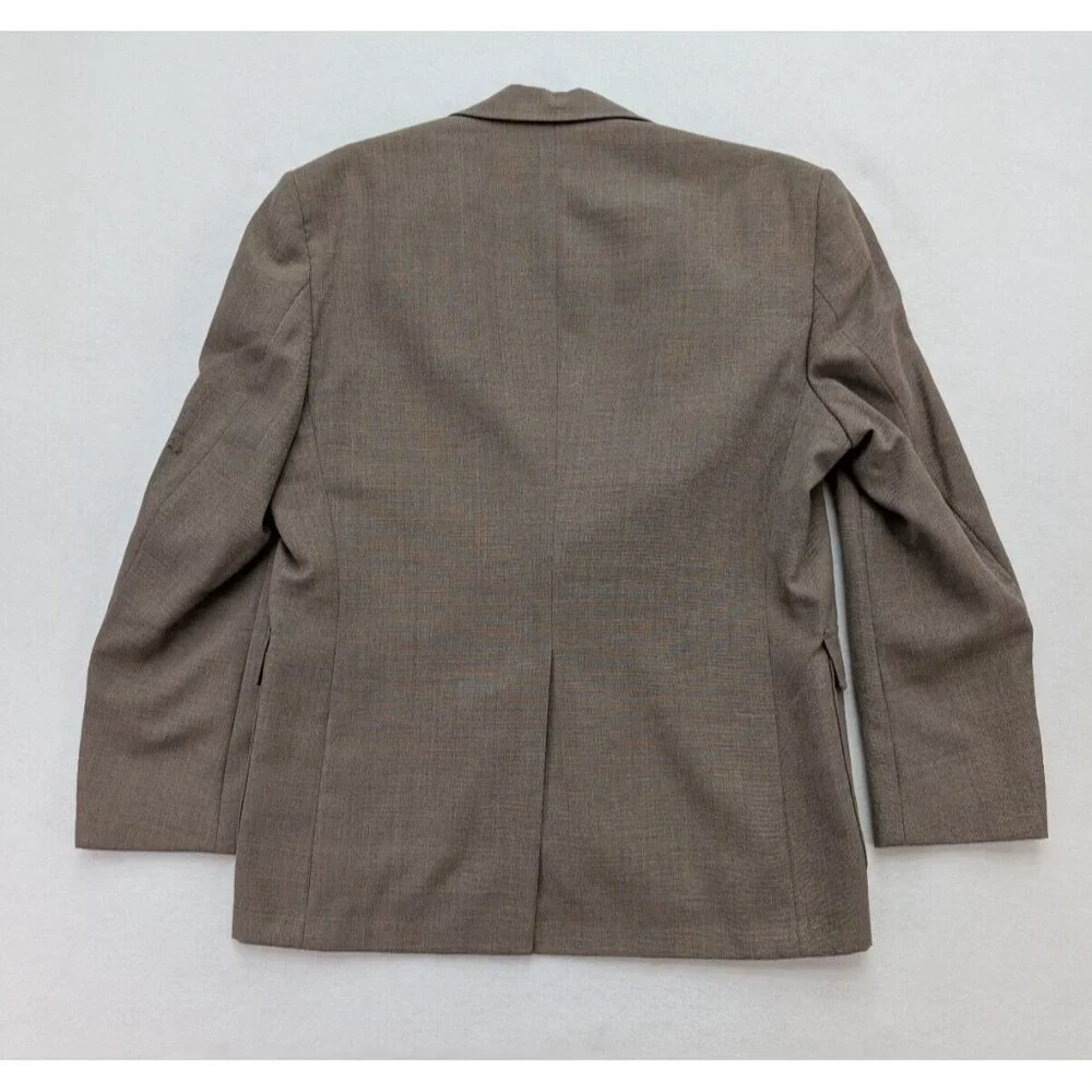 Wall Street Collection Vintage Men's Blazer Jacket Sport Coat Size 42R Beige